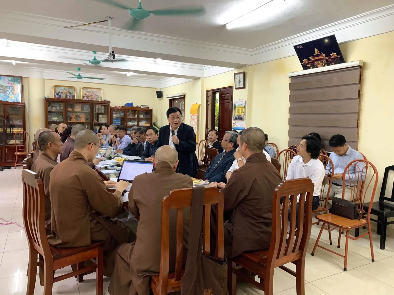 Phiên họp trù bì công tác chuẩn bị Hội thảo khoa học quốc tế PGVN tại Lào và lễ tưởng niệm cầu siêu anh hùng liệt sĩ