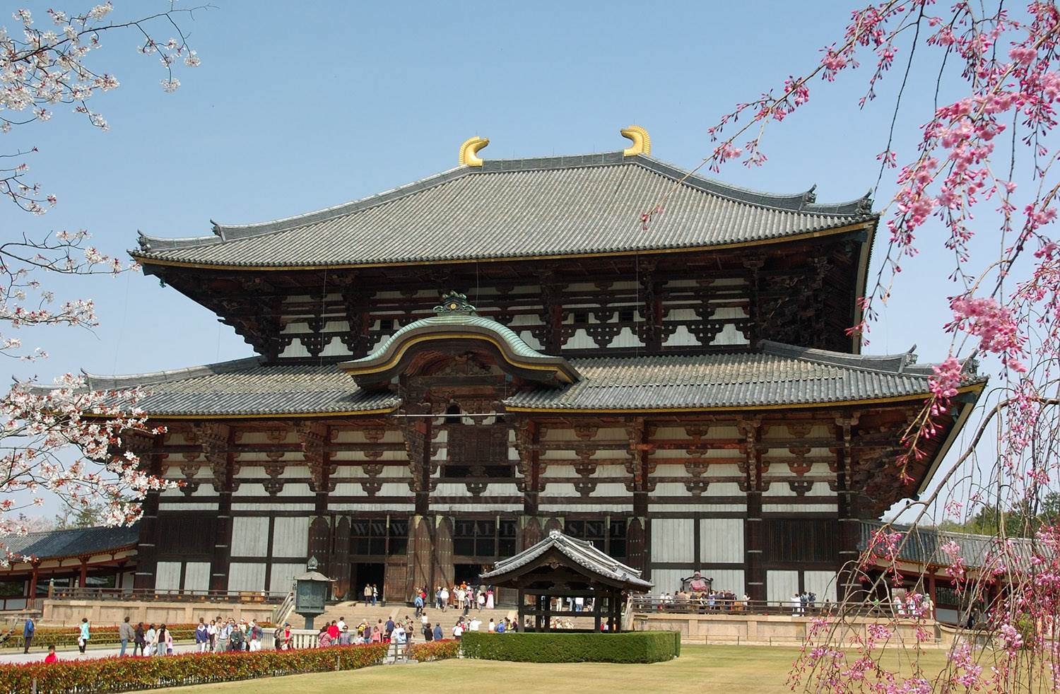 Chùa cổ Todai ( Nhật Bản) với  tượng Tì Lô Giá Na Phật bằng đồng mạ vàng lớn nhất thế giới