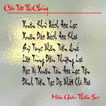 Cảm Nhận Bài Thơ Cáo Tật Thị Chúng Của Thiền Sư Mãn Giác