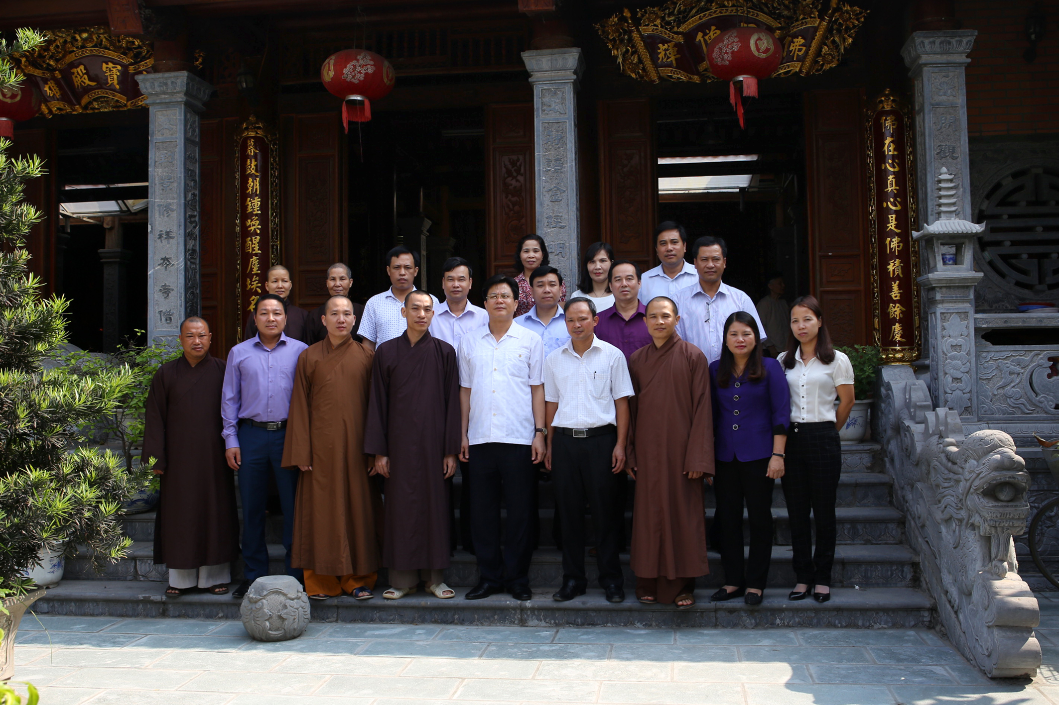 Ban Chỉ đạo Công tác Tôn giáo tỉnh Vĩnh Phúc  đến thăm Ban TSPGVN huyện Vĩnh Tường, tỉnh Vĩnh Phúc