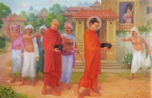 Bản tính keo kiệt trỗi dậy, người đàn bà lén đổ thêm nước dơ uế vào bát cúng dường Phật và chịu quả báo