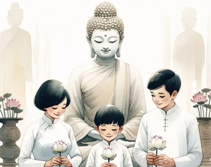 Cư sĩ tại gia lập bàn thờ Phật như thế nào ?