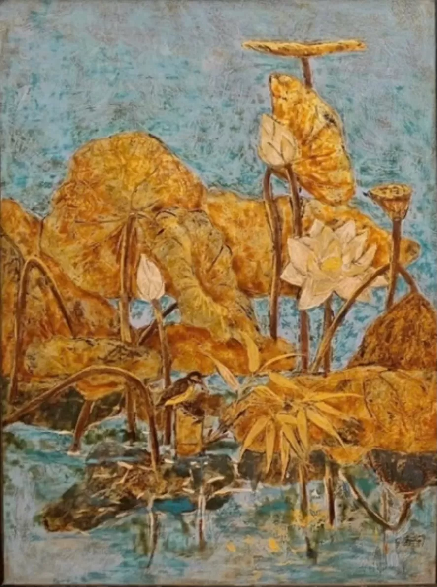 Tranh: Bạch Liên hoa 1