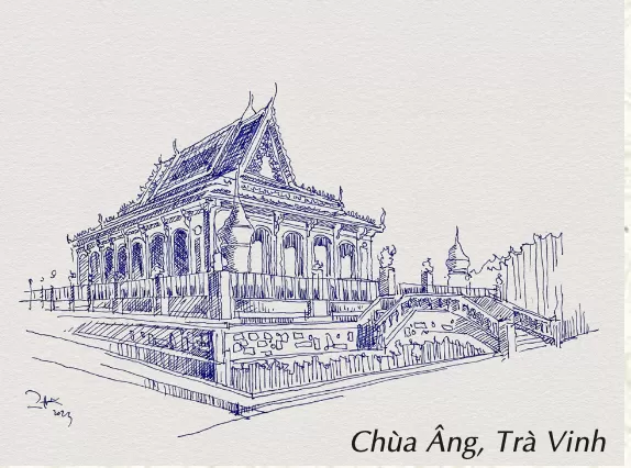 Chùa Âng - Ngôi chùa có kiến trúc Khmer cổ ở Trà Vinh