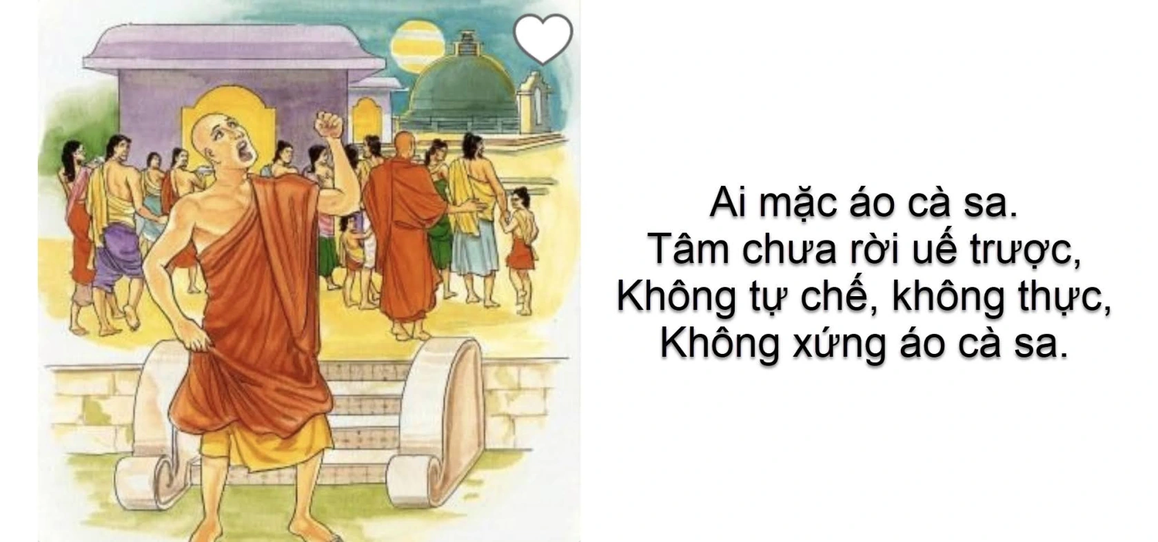 Tích truyện Pháp cú: Phẩm Song Yếu - 10, 11. Đề Bà Đạt Đa đắp y không tương xứng