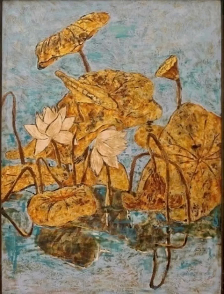 Tranh: Bạch Liên hoa 3