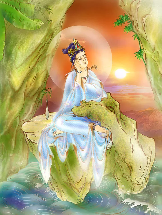 33 Hoá thân Quán Thế Âm Bồ Tát: 16. Diên Mệnh Quán Âm– Hóa thân Tỳ Kheo Ni