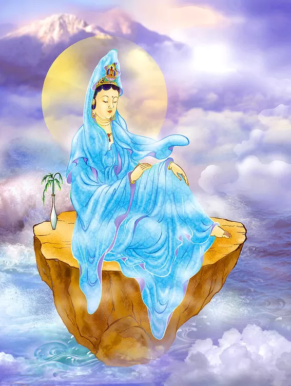 33 Hoá thân Quán Thế Âm Bồ Tát: 20. A Nậu Quán Âm (Anu)– Hóa thân Cư Sĩ Phụ Nữ.