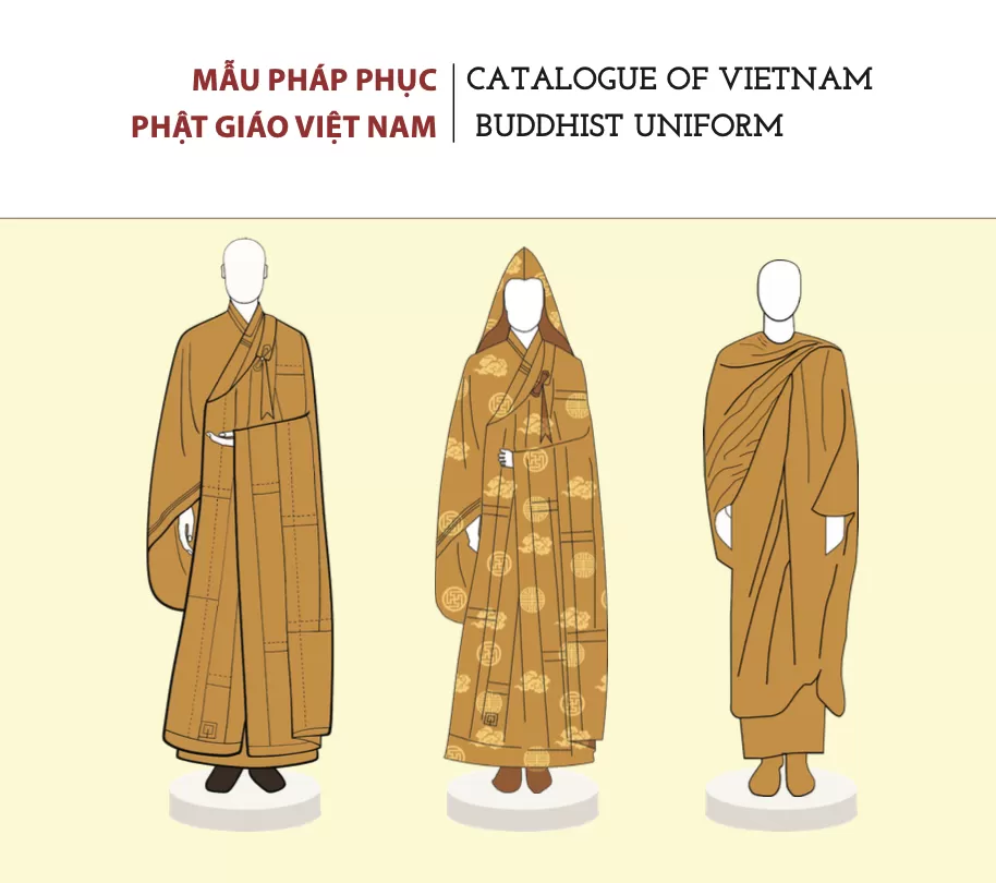 Pháp phục Phật giáo Việt Nam: Phần I b.Mẫu Pháp phục Phật giáo Việt Nam