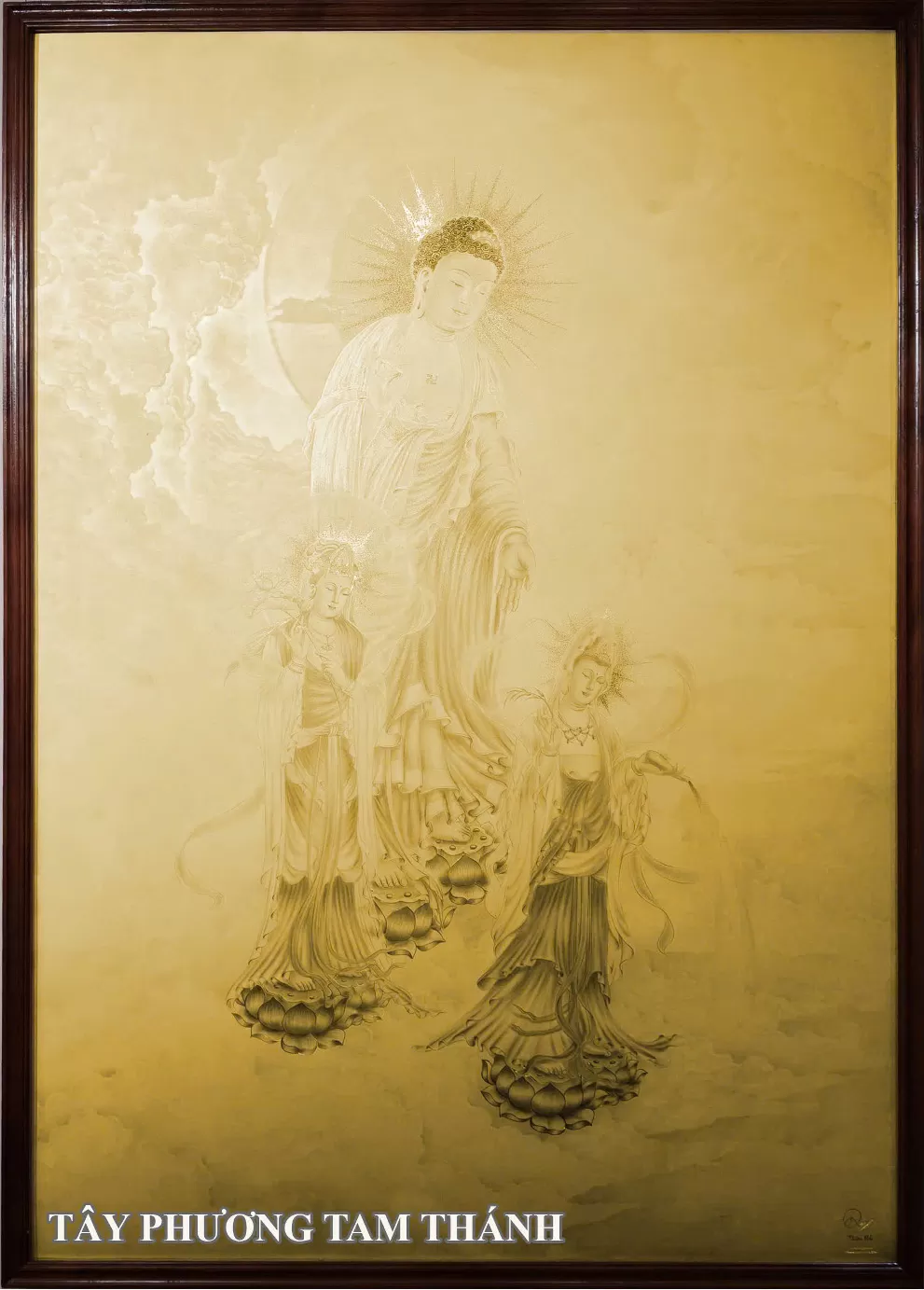 Tranh: Tây phương Tam Thánh