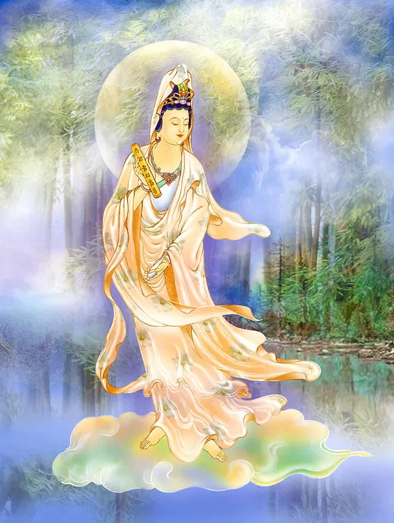 33 Hoá thân Quán Thế Âm Bồ Tát: 26. Lục Thời Quán Âm – Hóa thân Rồng