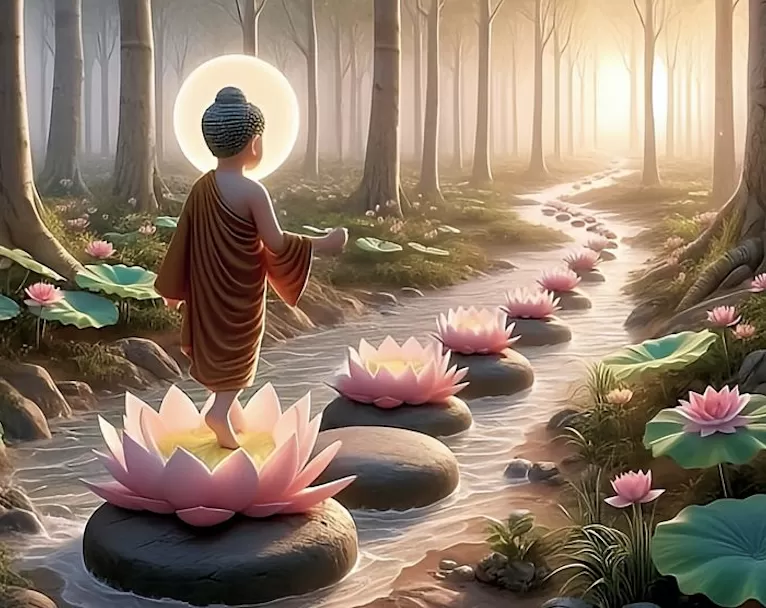Truyện cổ Phật giáo: Bảy bước thăng trầm