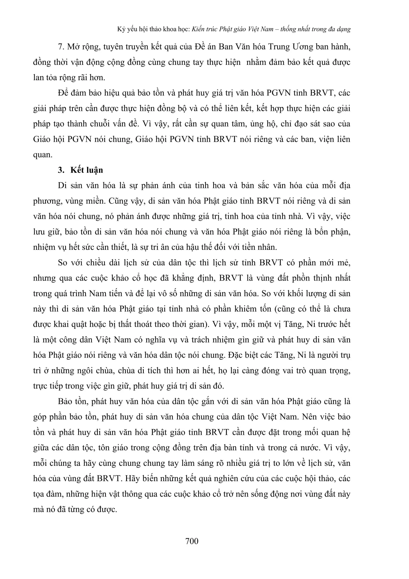 Giải pháp bảo tồn di sản văn hoá Phật giáo tỉnh Bà Rịa - Vũng Tàu (cũ)