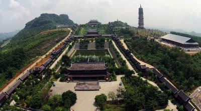 Bái Đính toàn cảnh - Bai Dinh Pagoda overview