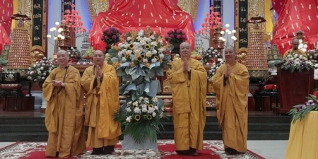 Lễ cắt băng khánh thành chánh điện chùa Diệc - Trụ sở Ban Trị sự GHPGVN tỉnh Nghệ An