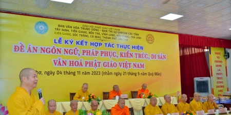 Ban Văn hóa Trung ương ký kết hợp với BTS Phật giáo 10 tỉnh thành Tây Nam Bộ